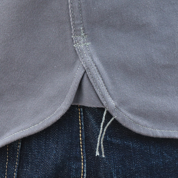 GEMSA WORK SHIRT / 1947 Birner RILEY 4 PORT SPECIAL / ORIGINAL COTTON HARD TWIST KERSEY / STEEL GRAY