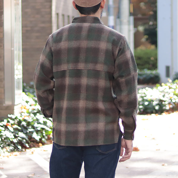 HIGHBALLER LOGGER SHIRT / BROWN × KHAKI × BEIGE