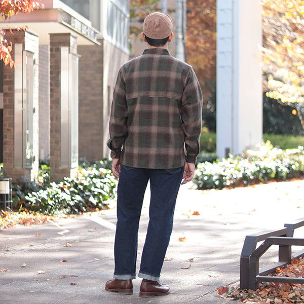 HIGHBALLER LOGGER SHIRT / BROWN × KHAKI × BEIGE