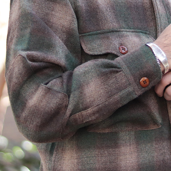 HIGHBALLER LOGGER SHIRT / BROWN × KHAKI × BEIGE