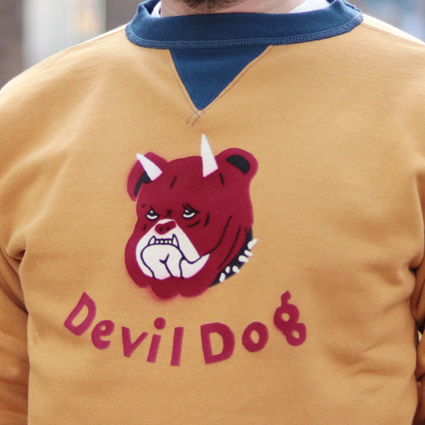 DEVIL DOG / DOUBLE V SWEAT SHIRT / MEDIUM WEIGHT FLEECE