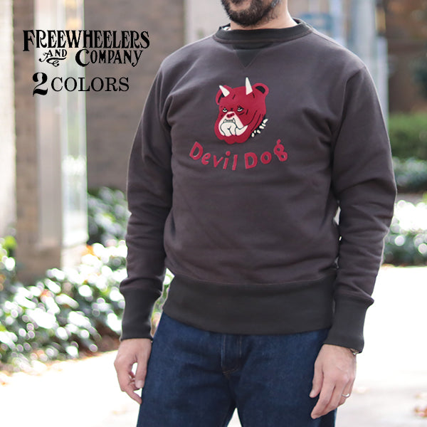 DEVIL DOG / DOUBLE V SWEAT SHIRT / MEDIUM WEIGHT FLEECE