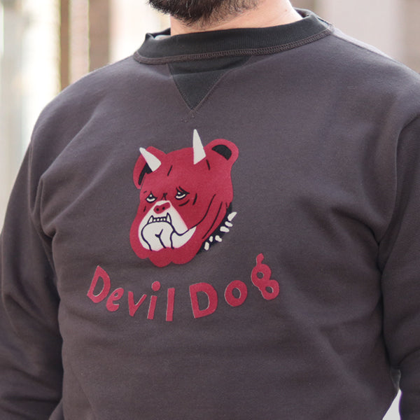 DEVIL DOG / DOUBLE V SWEAT SHIRT / MEDIUM WEIGHT FLEECE