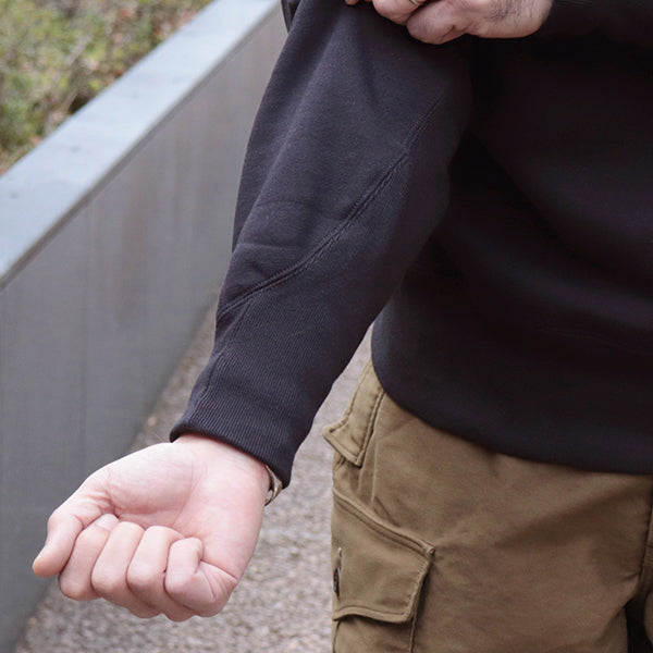 FREEDOM SLEEVE DOUBLE V SWEAT SHIRT / SPECIAL HEAVY WEIGHT FLEECE / JET NAVY