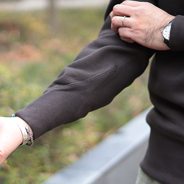 ATHLETIC SWEAT SHIRT / SPECIAL HEAVY WEIGHT FLEECE / JET BLACK