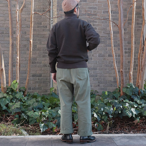 TURTLE NECK SWEAT SHIRT / SPECIAL HEAVY WEIGHT FLEECE / JET BLACK × CHARCOAL BLACK