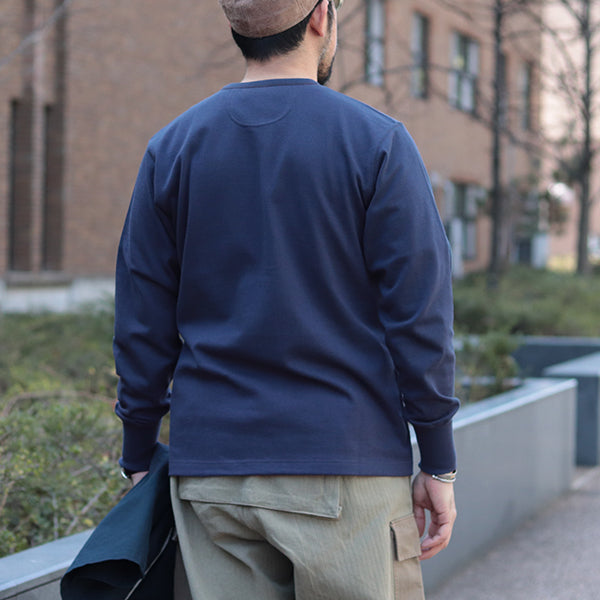 HENLEY NECKED LONG SLEEVE SHIRT