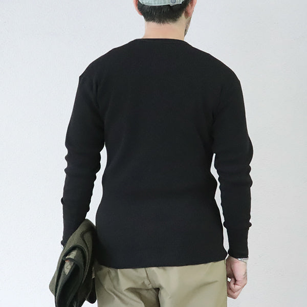 CREW NECKED THERMAL LONG SLEEVE SHIRT / PLAIN MODEL