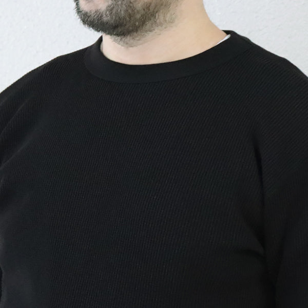 CREW NECKED THERMAL LONG SLEEVE SHIRT / PLAIN MODEL