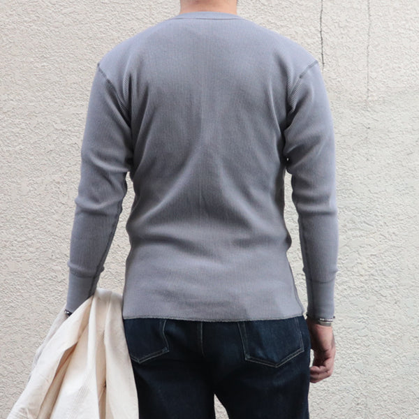 CREW NECKED THERMAL L/S SHIRT / KNUCLE BONES on AAF 90thBG 400thBSQ  /MEDIUM GRAY