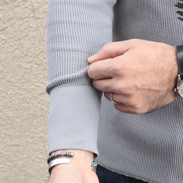 CREW NECKED THERMAL L/S SHIRT / KNUCLE BONES on AAF 90thBG 400thBSQ  /MEDIUM GRAY