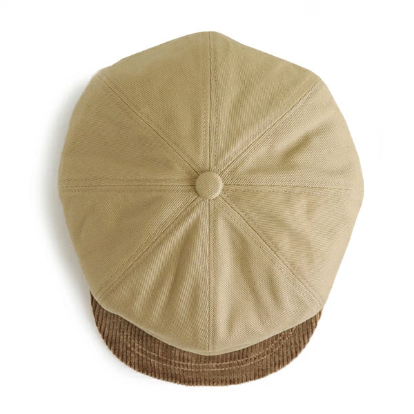 JAM BUSTER 8 PANELS CAP / HEAVY DRILL × HEAVY CORDUROY / BEIGE