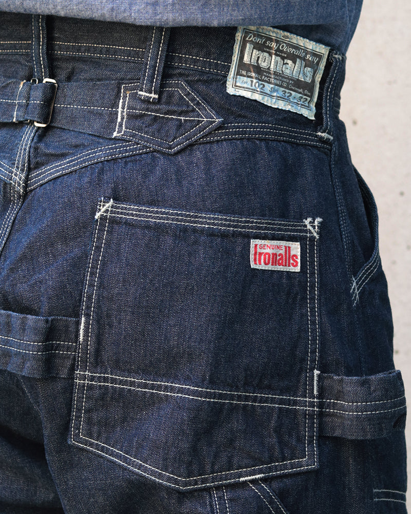 Lot 102 DENIM OVERALLS / THE IRONALL FACTORIES CO. / 10oz INDIGO DENIM