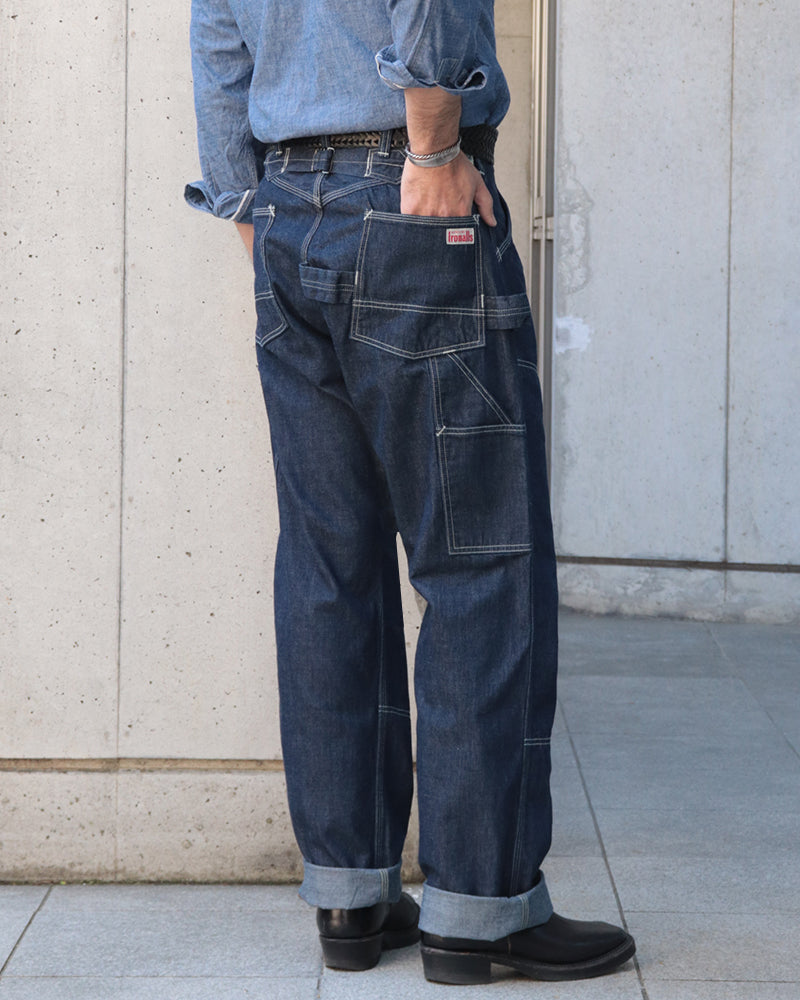 Lot 102 DENIM OVERALLS / THE IRONALL FACTORIES CO. / 10oz INDIGO DENIM