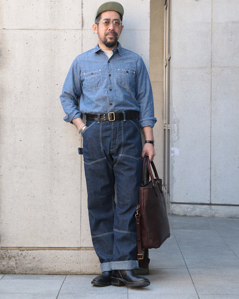 Lot 102 DENIM OVERALLS / THE IRONALL FACTORIES CO. / 10oz INDIGO DENIM