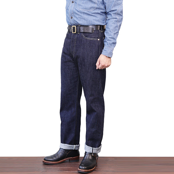 1944-45 WWII MODEL 5 POCKET JEANS / Lot S601 XX Length 32″ / ONE WASH MODEL