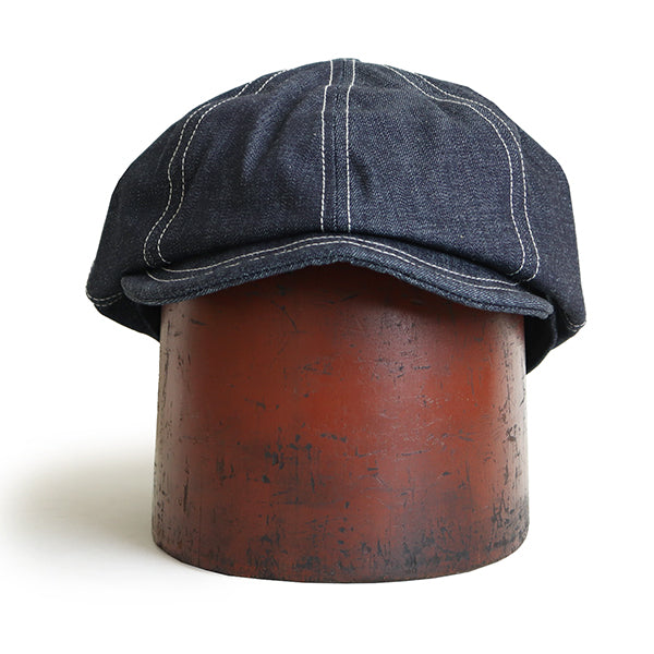 JAM BUSTER 8 PANELS CAP / 1910s - 1920s STYLE CAP / 11oz INDIGO DENIM