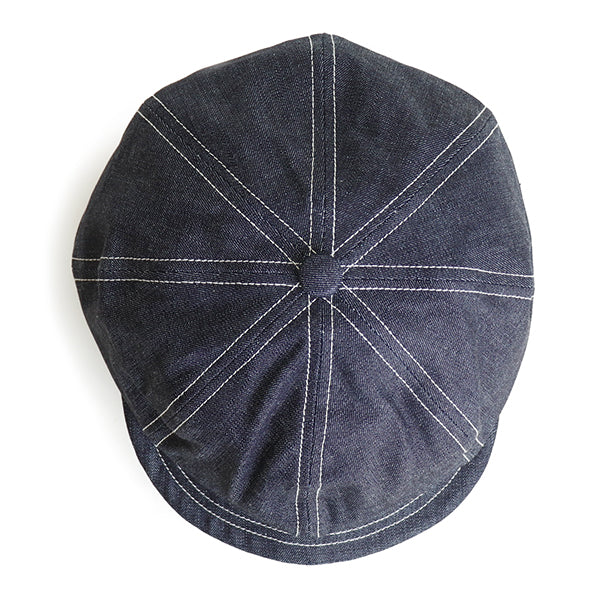 JAM BUSTER 8 PANELS CAP / 1910s - 1920s STYLE CAP / 11oz INDIGO DENIM