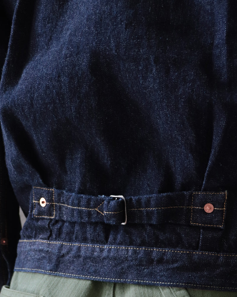 IN THE SECOND HALF OF 1941 EARLIEST WORLD WAR II MODEL / 1st GENERATION DENIM JACKET / ORIGINAL 14oz WWII INDIGO DENIM / 大戦モデル