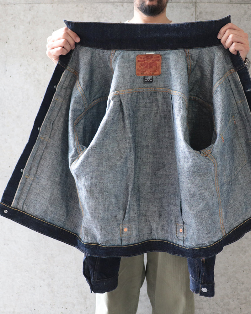 IN THE SECOND HALF OF 1941 EARLIEST WORLD WAR II MODEL / 1st GENERATION DENIM JACKET / ORIGINAL 14oz WWII INDIGO DENIM / 大戦モデル