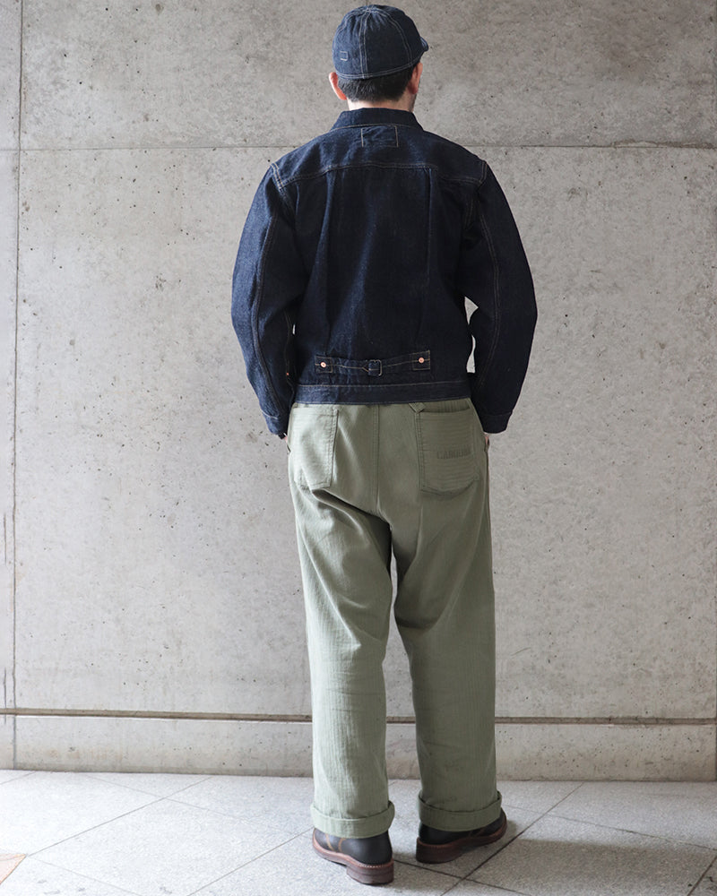 IN THE SECOND HALF OF 1941 EARLIEST WORLD WAR II MODEL / 1st GENERATION DENIM JACKET / ORIGINAL 14oz WWII INDIGO DENIM / 大戦モデル