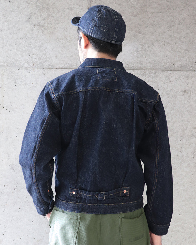 IN THE SECOND HALF OF 1941 EARLIEST WORLD WAR II MODEL / 1st GENERATION DENIM JACKET / ORIGINAL 14oz WWII INDIGO DENIM / 大戦モデル