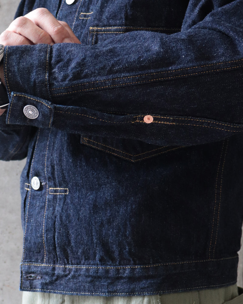 IN THE SECOND HALF OF 1941 EARLIEST WORLD WAR II MODEL / 1st GENERATION DENIM JACKET / ORIGINAL 14oz WWII INDIGO DENIM / 大戦モデル