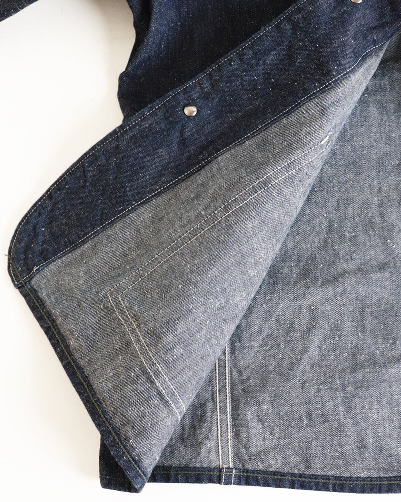 STEELBACKERS WORK COAT / 1940s WWII STYLE WORK CLOTHING / ORIGINAL 11.5oz INDIGO DENIM