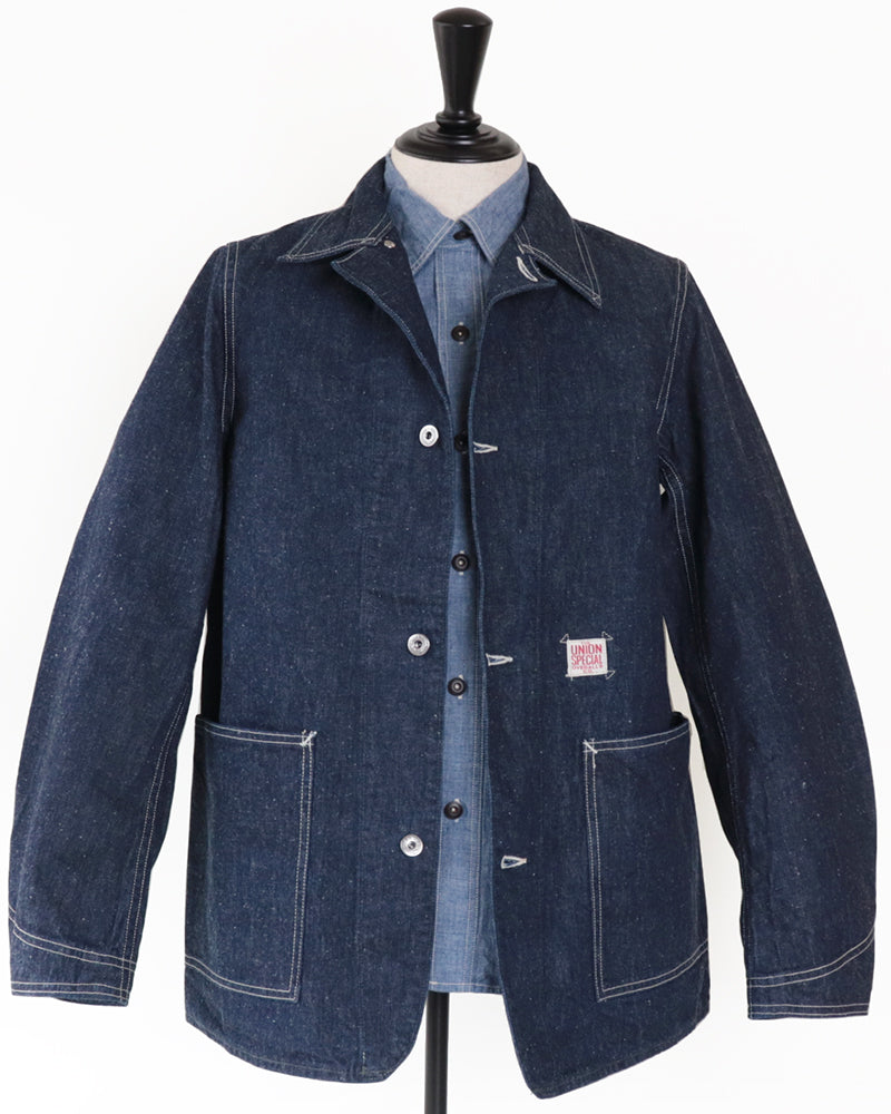 STEELBACKERS WORK COAT / 1940s WWII STYLE WORK CLOTHING / ORIGINAL 11.5oz INDIGO DENIM