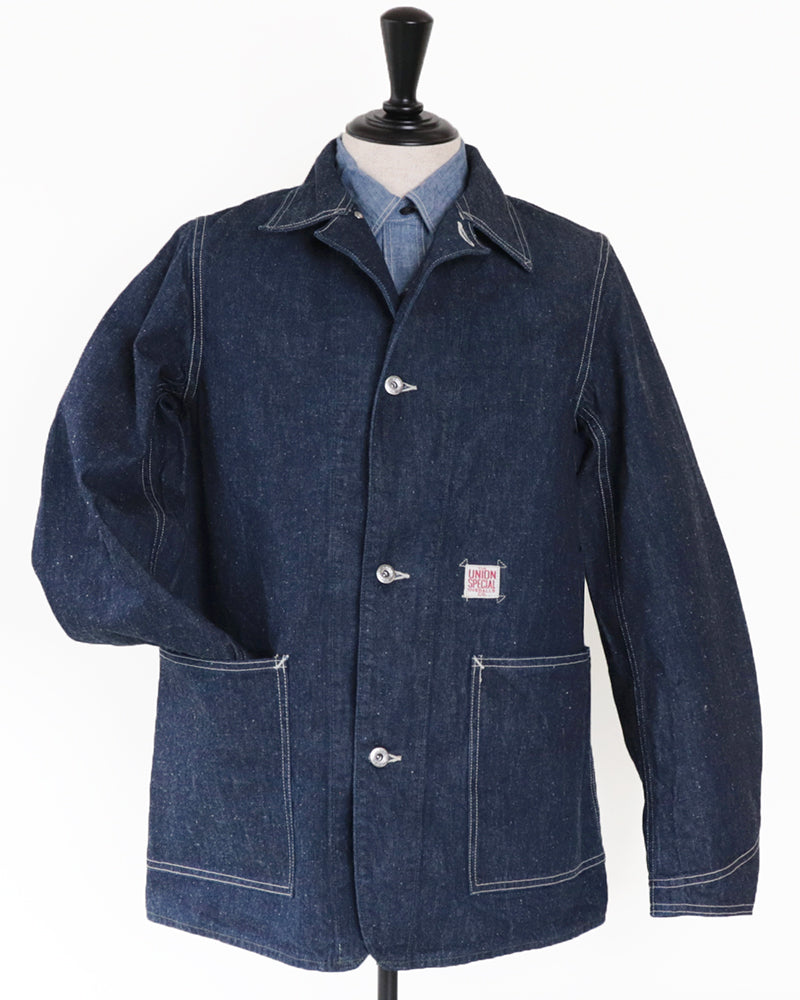 STEELBACKERS WORK COAT / 1940s WWII STYLE WORK CLOTHING / ORIGINAL 11.5oz INDIGO DENIM