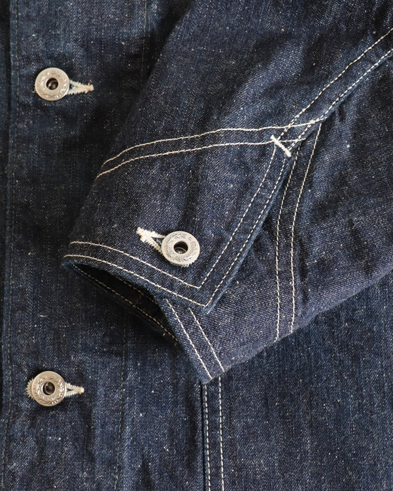 STEELBACKERS WORK COAT / 1940s WWII STYLE WORK CLOTHING / ORIGINAL 11.5oz INDIGO DENIM