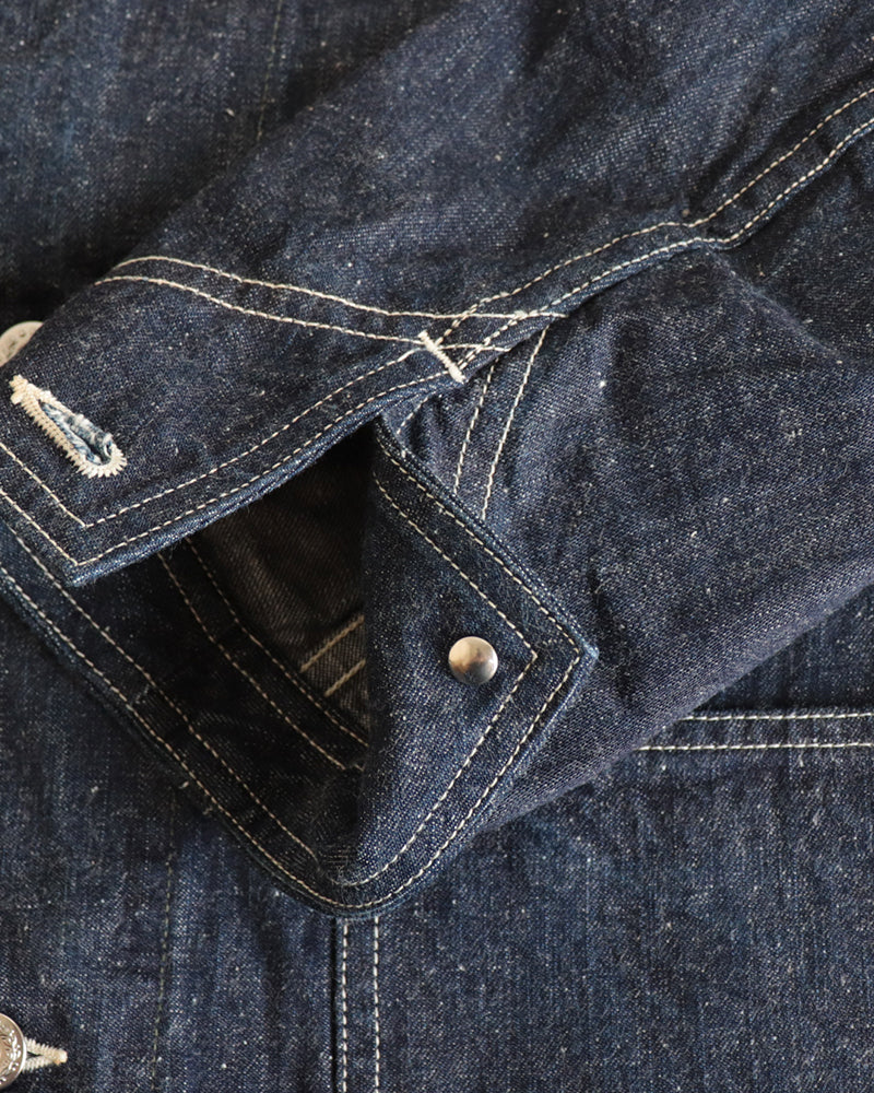 STEELBACKERS WORK COAT / 1940s WWII STYLE WORK CLOTHING / ORIGINAL 11.5oz INDIGO DENIM
