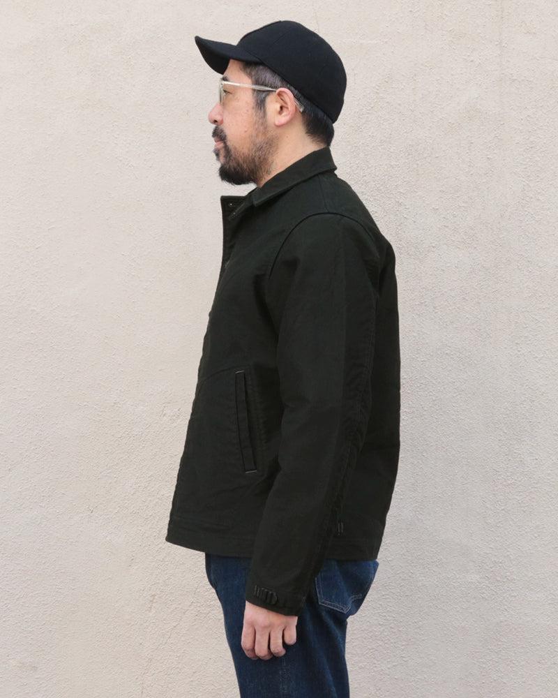 DECK WORKER JACKET / ORIGINAL HIGH DENSITY JUNGLE CLOTH / JET BLACK