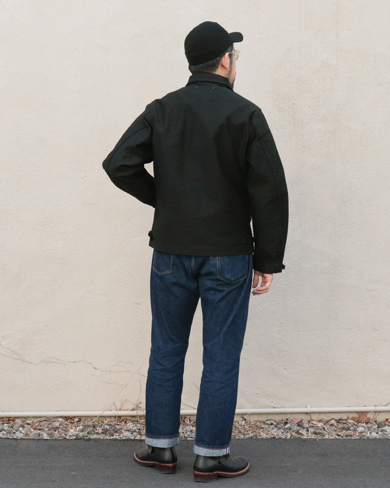 DECK WORKER JACKET / ORIGINAL HIGH DENSITY JUNGLE CLOTH / JET BLACK