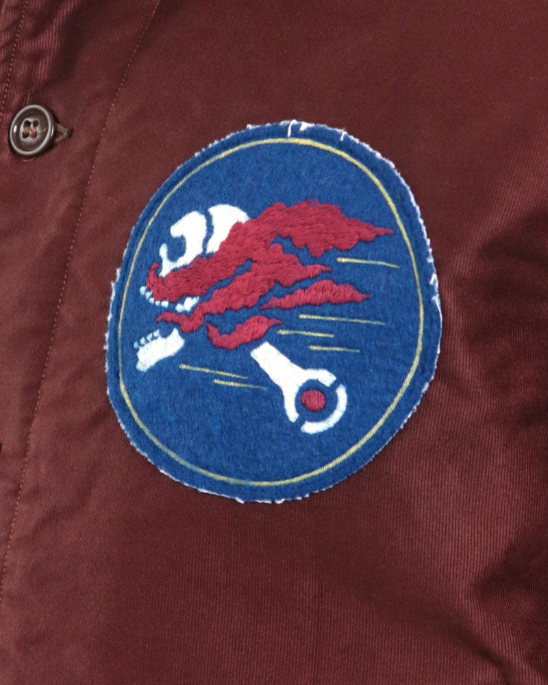 DECK WORKER JACKET/ HOP HEADS CUSTOM MODEL / DARK RED BROWN