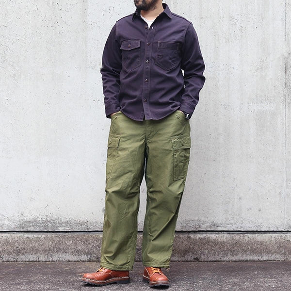 JUNGLE FATIGUES / SULFIDE DYED MILITARY BACK SATIN / KHAKI