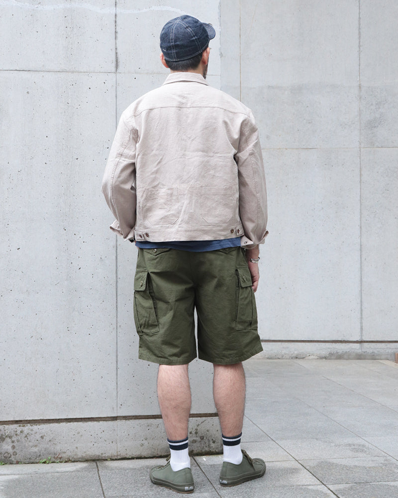 JUNGLE FATIGUES TROPICAL TROUSERS CUT-LENGTH / VINTAGE STYLE RIP-STOP / OLIVE