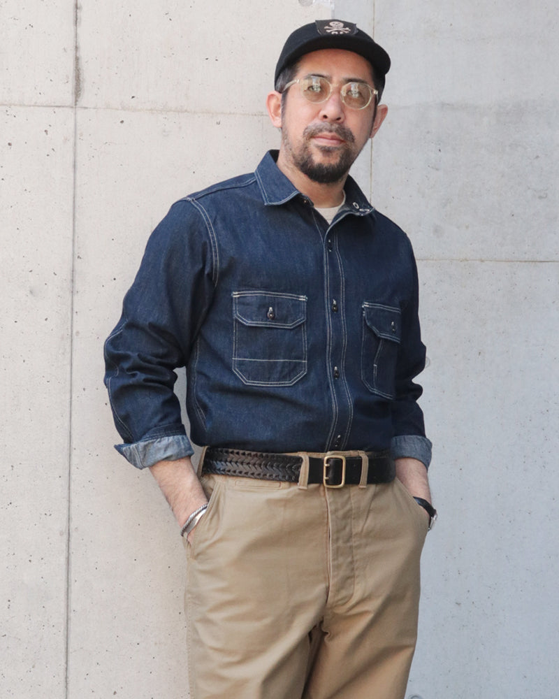 BIRNER MECHANIC SHIRT / VINTAGE STYLE 8.5oz INDIGO DENIM