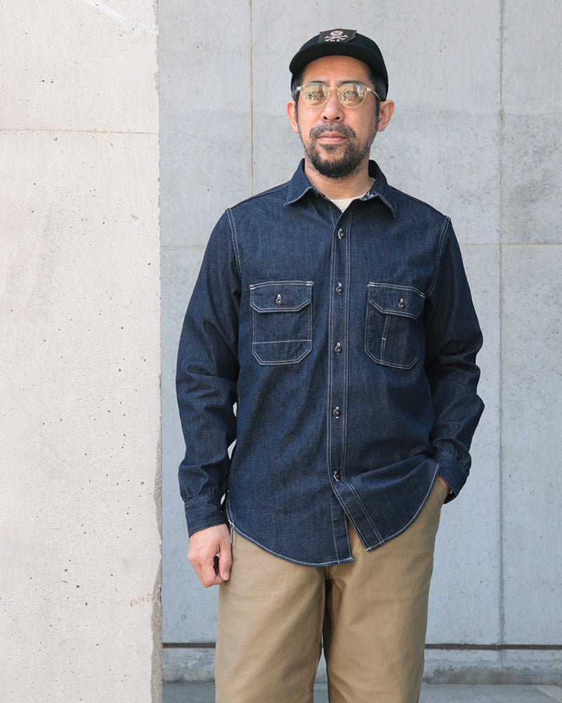 BIRNER MECHANIC SHIRT / VINTAGE STYLE 8.5oz INDIGO DENIM