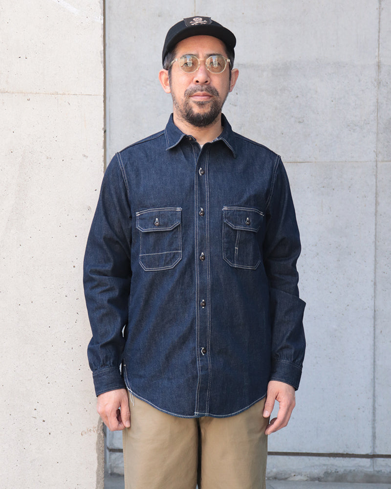 BIRNER MECHANIC SHIRT / VINTAGE STYLE 8.5oz INDIGO DENIM