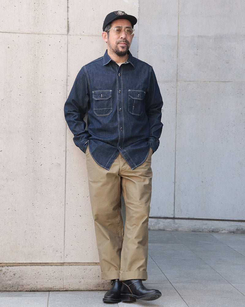 BIRNER MECHANIC SHIRT / VINTAGE STYLE 8.5oz INDIGO DENIM
