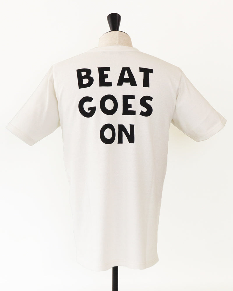 T-SHIRT BEAT GOES ON / VINTAGE STYLE MEDIUM WEIGHT JERSEY
