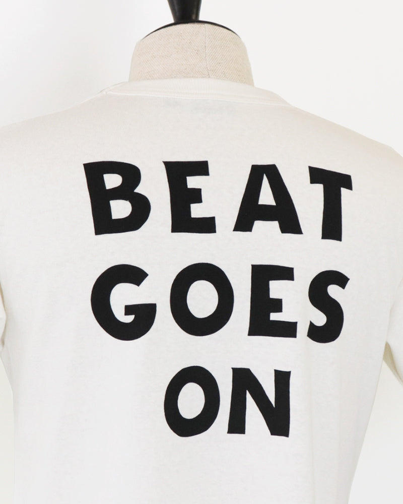 T-SHIRT BEAT GOES ON / VINTAGE STYLE MEDIUM WEIGHT JERSEY