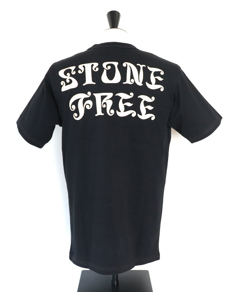 T-SHIRT STONE FREE / VINTAGE STYLE MEDIUM WEIGHT JERSEY