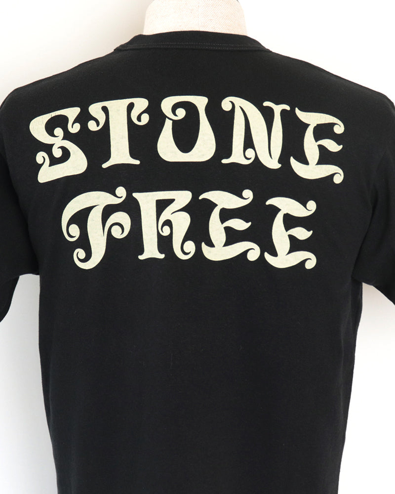 T-SHIRT STONE FREE / VINTAGE STYLE MEDIUM WEIGHT JERSEY