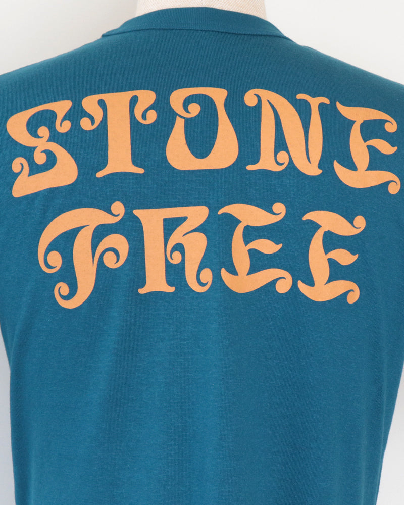 T-SHIRT STONE FREE / VINTAGE STYLE MEDIUM WEIGHT JERSEY