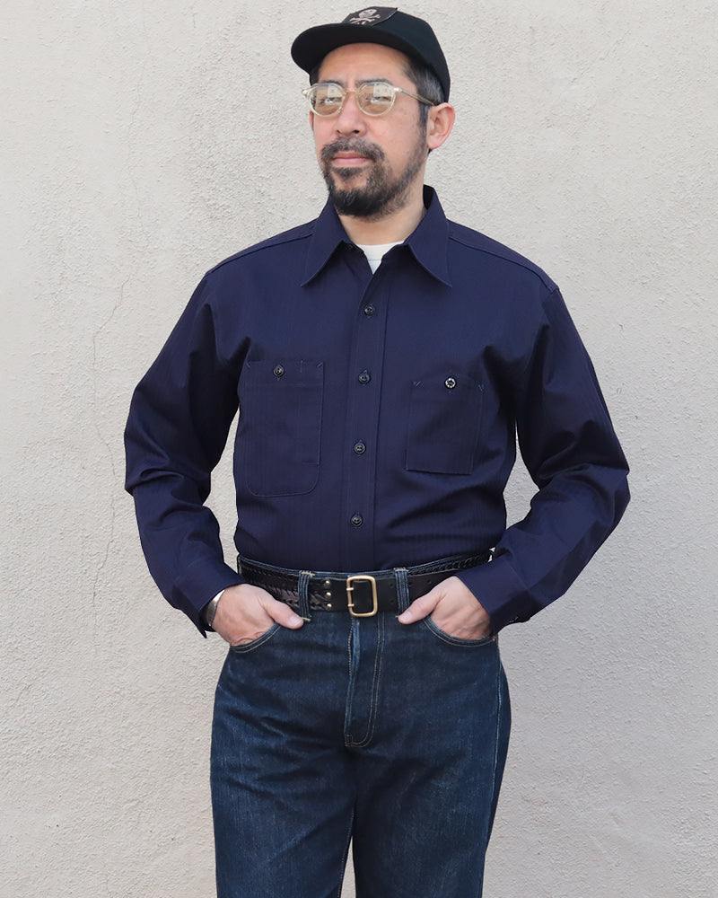 Y1944 HBT SHIRT / NAVY