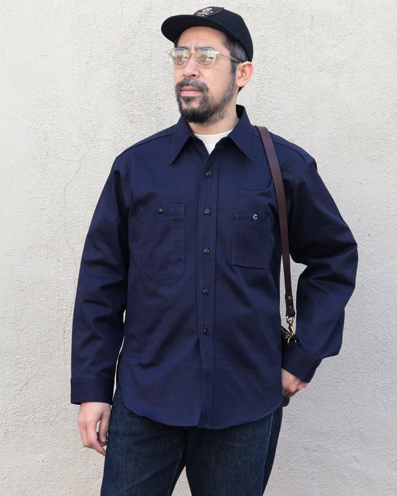 Y1944 HBT SHIRT / NAVY