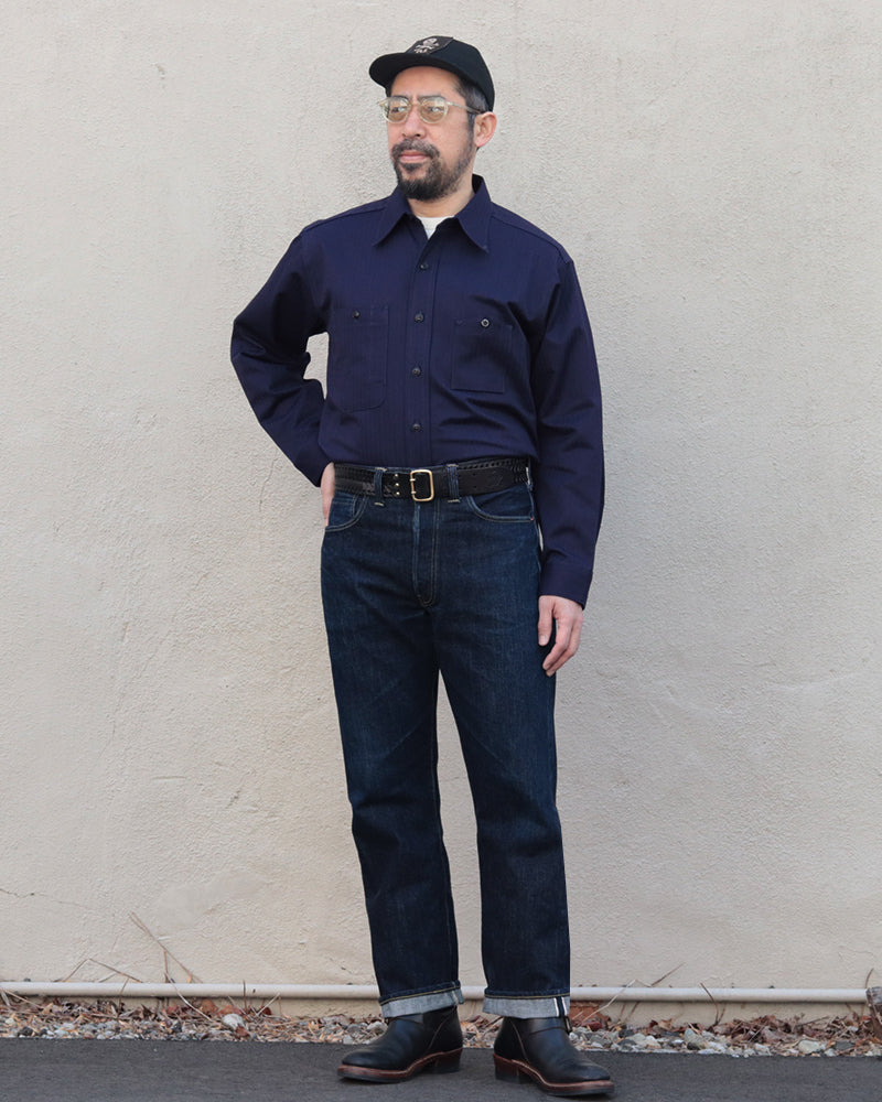 Y1944 HBT SHIRT / NAVY