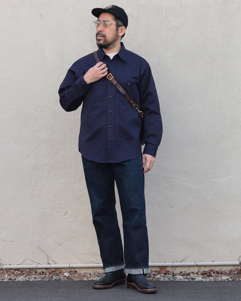 Y1944 HBT SHIRT / NAVY